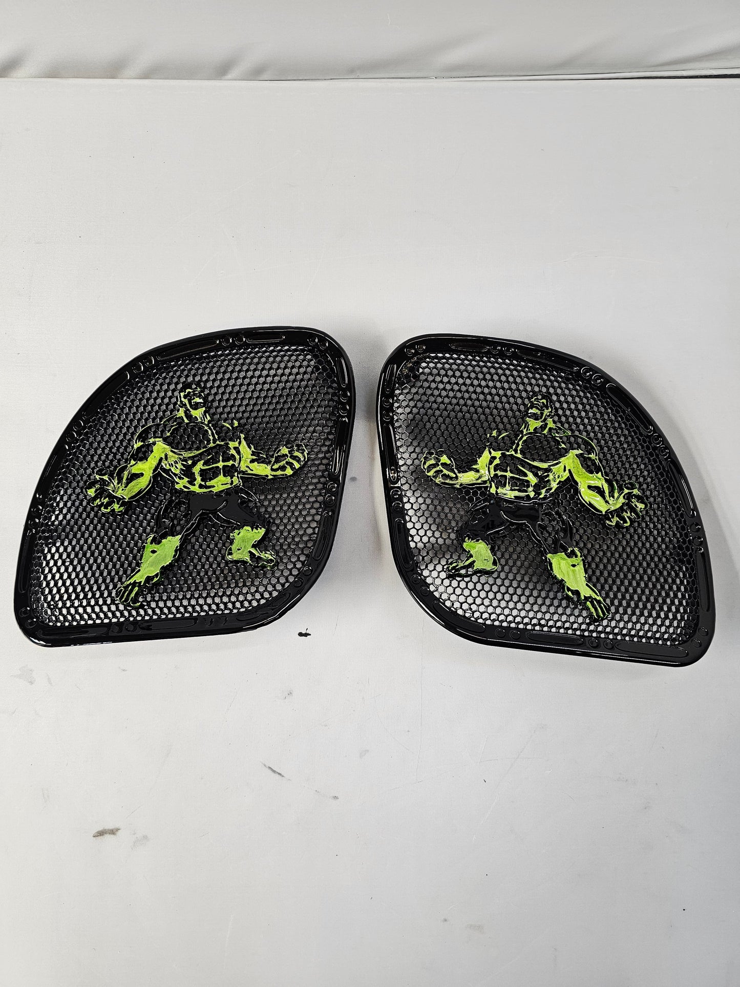 98-2024 Road Glide 3D Hulk speakers grill covers set
