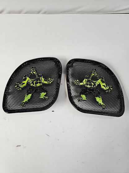 98-2024 Road Glide 3D Hulk speakers grill covers set