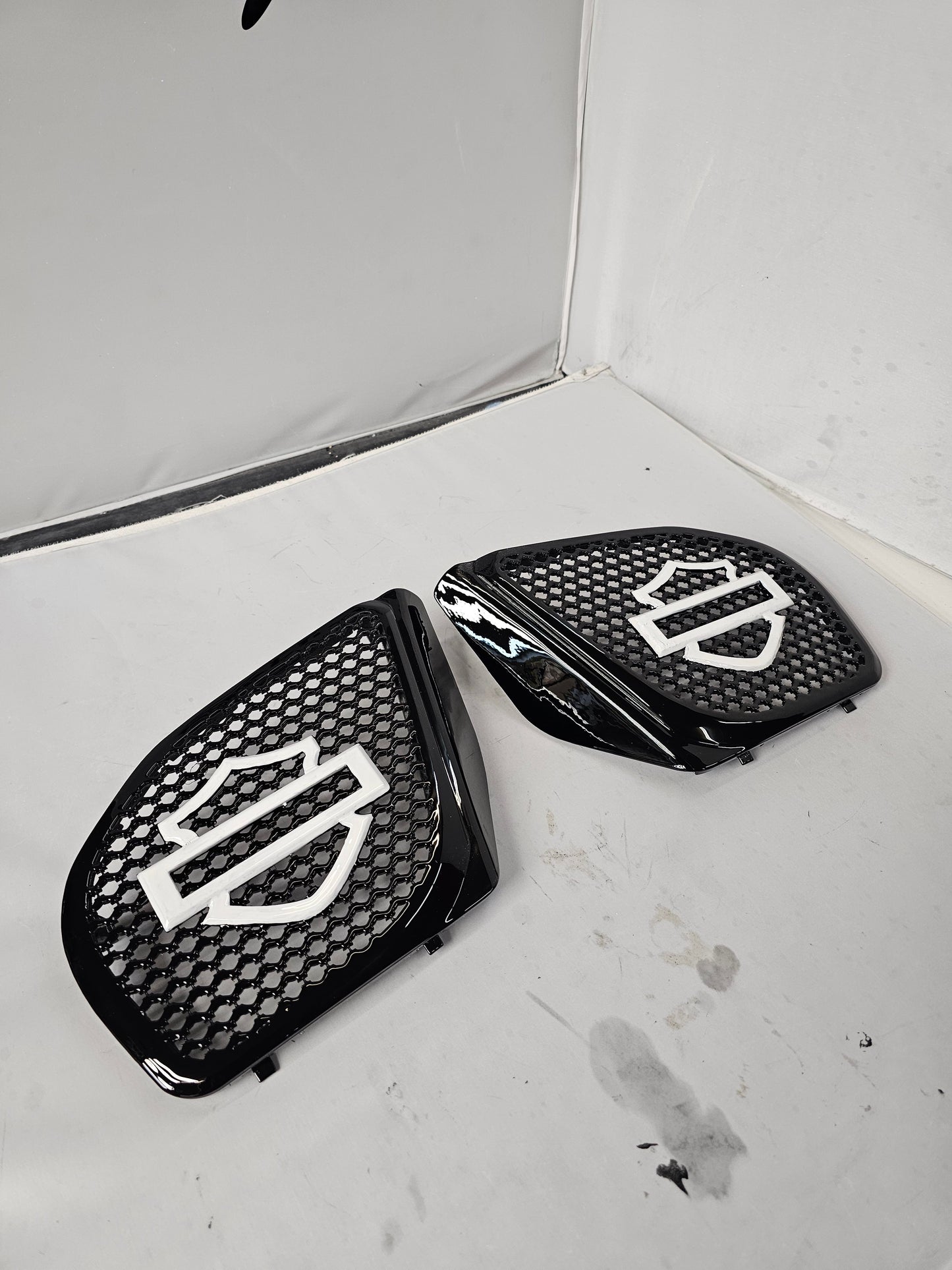 98 to 2024 Road Glide 3D shield speakers grill covers set