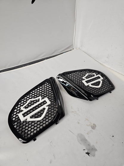 98 to 2024 Road Glide 3D shield speakers grill covers set