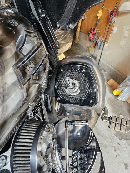 Boom Audio lower pods grills snake theme