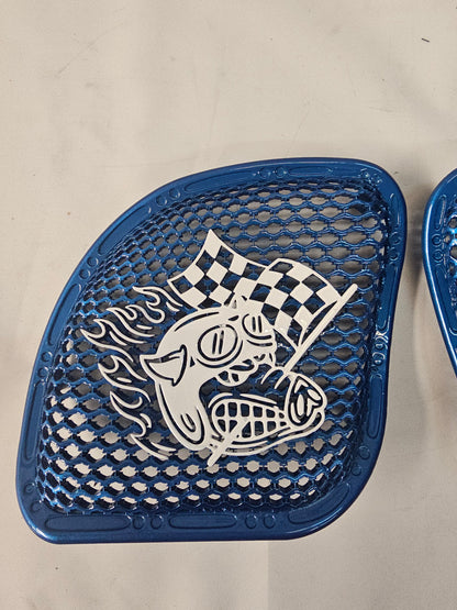 98-2024 Road Glide 3D Fast Johnny speakers grill covers set