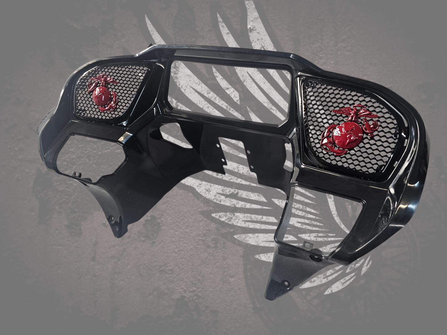 98-2024 Road Glide 3D USMC speakers grill covers set