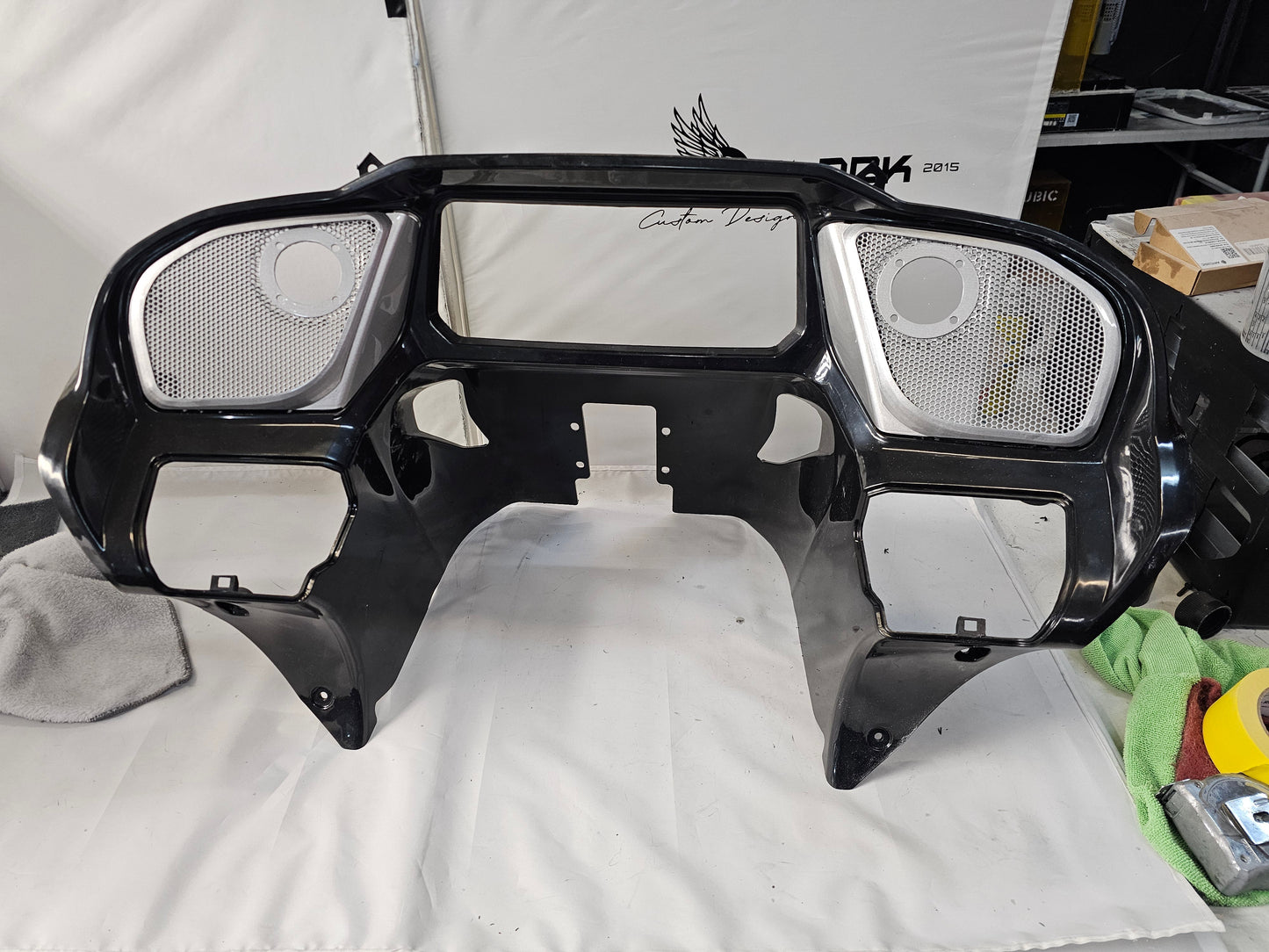 98 to 2024 Road Glide 3D shield speakers grill covers set