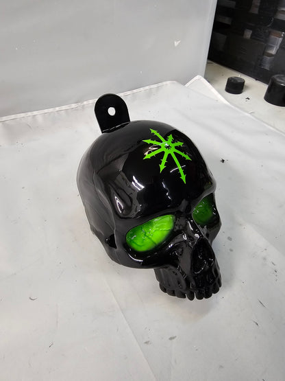 Ancient skull Deathly Hallows symbol horn cover