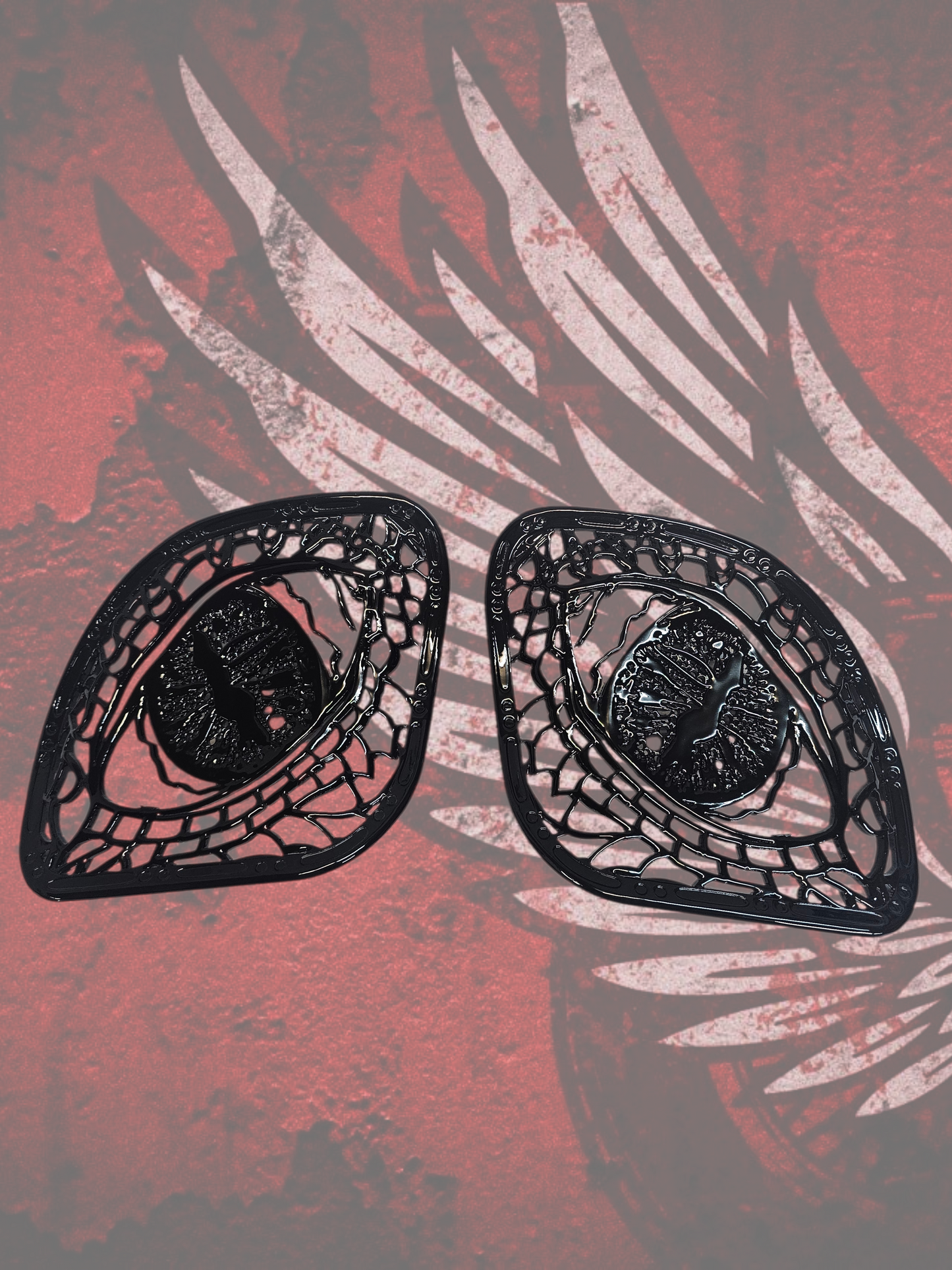 98 to 24+ Road Glide Dragon eye speakers grill covers sets