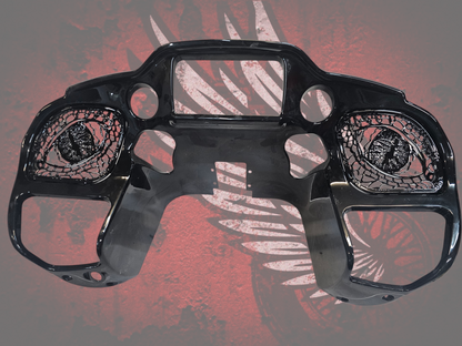 98 to 24+ Road Glide Dragon eye speakers grill covers sets