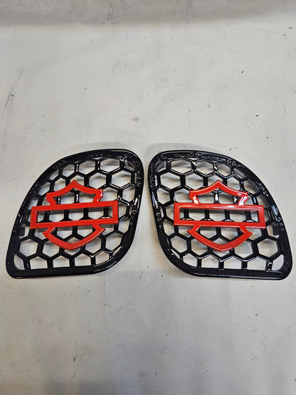 98 to 2024 Road Glide 3D shield speakers grill covers set