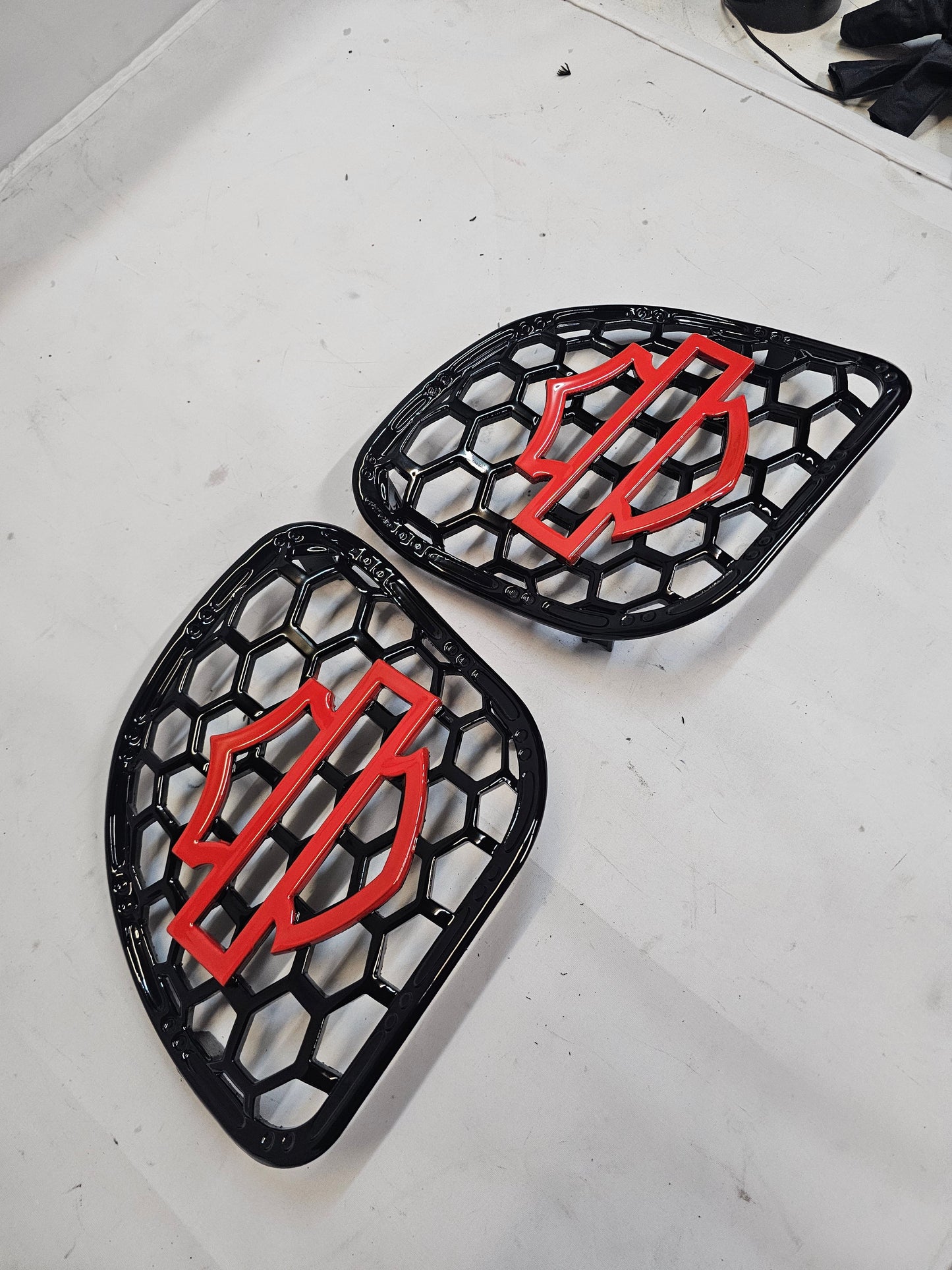 98 to 2024 Road Glide 3D shield speakers grill covers set