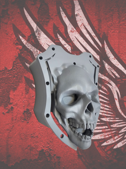 3D screaming skull coil cover