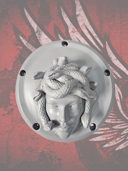 Harley Davidson Derby cover with Medusa