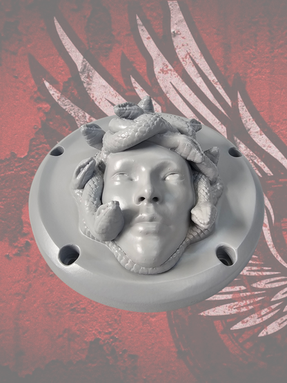 Harley Davidson Derby cover with Medusa