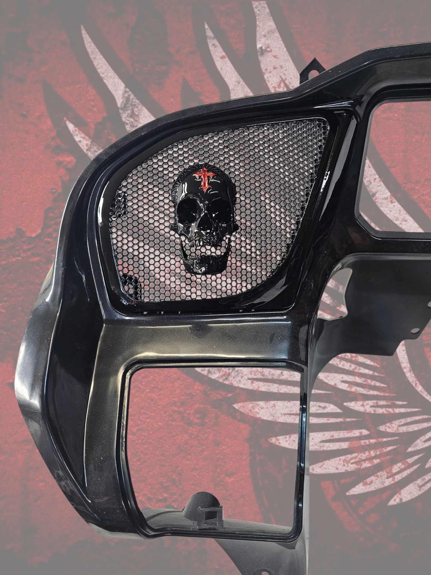 98 to 2024 Road Glide 3D vampire speakers grill covers set