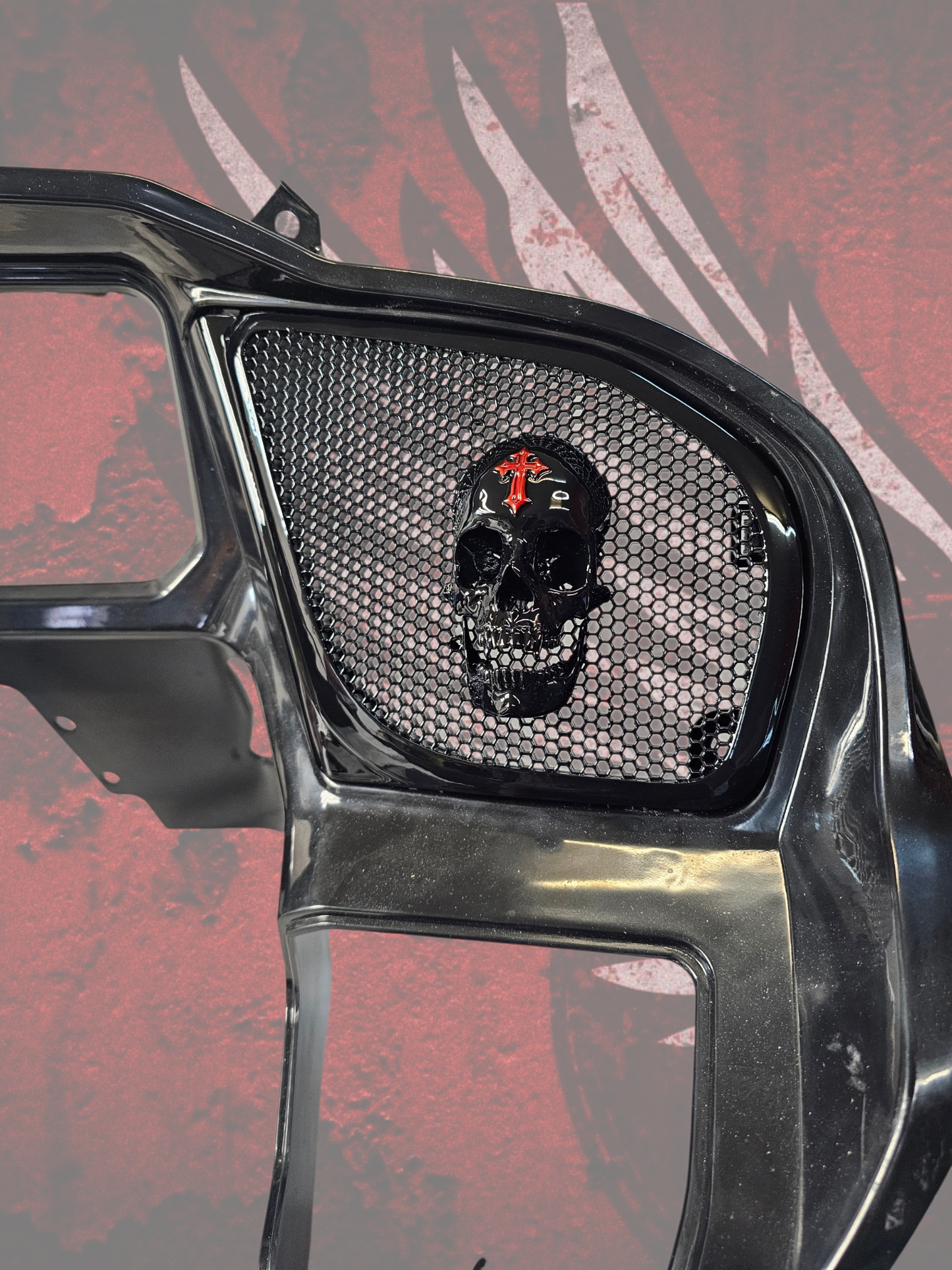 98 to 2024 Road Glide 3D vampire speakers grill covers set