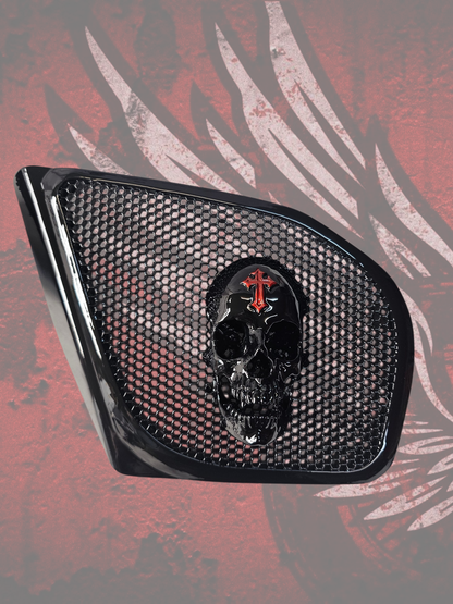 98 to 2024 Road Glide 3D vampire speakers grill covers set