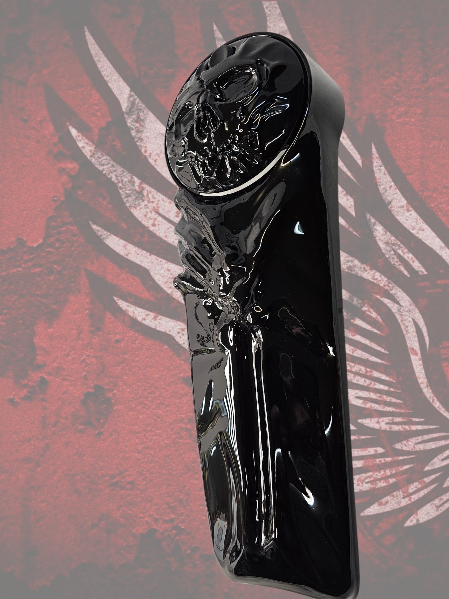 Harley Davidson touring console with 3D skull theme