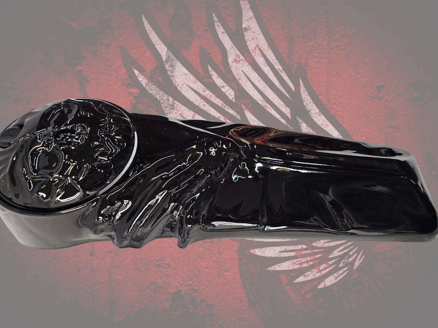 Harley Davidson touring console with 3D skull theme