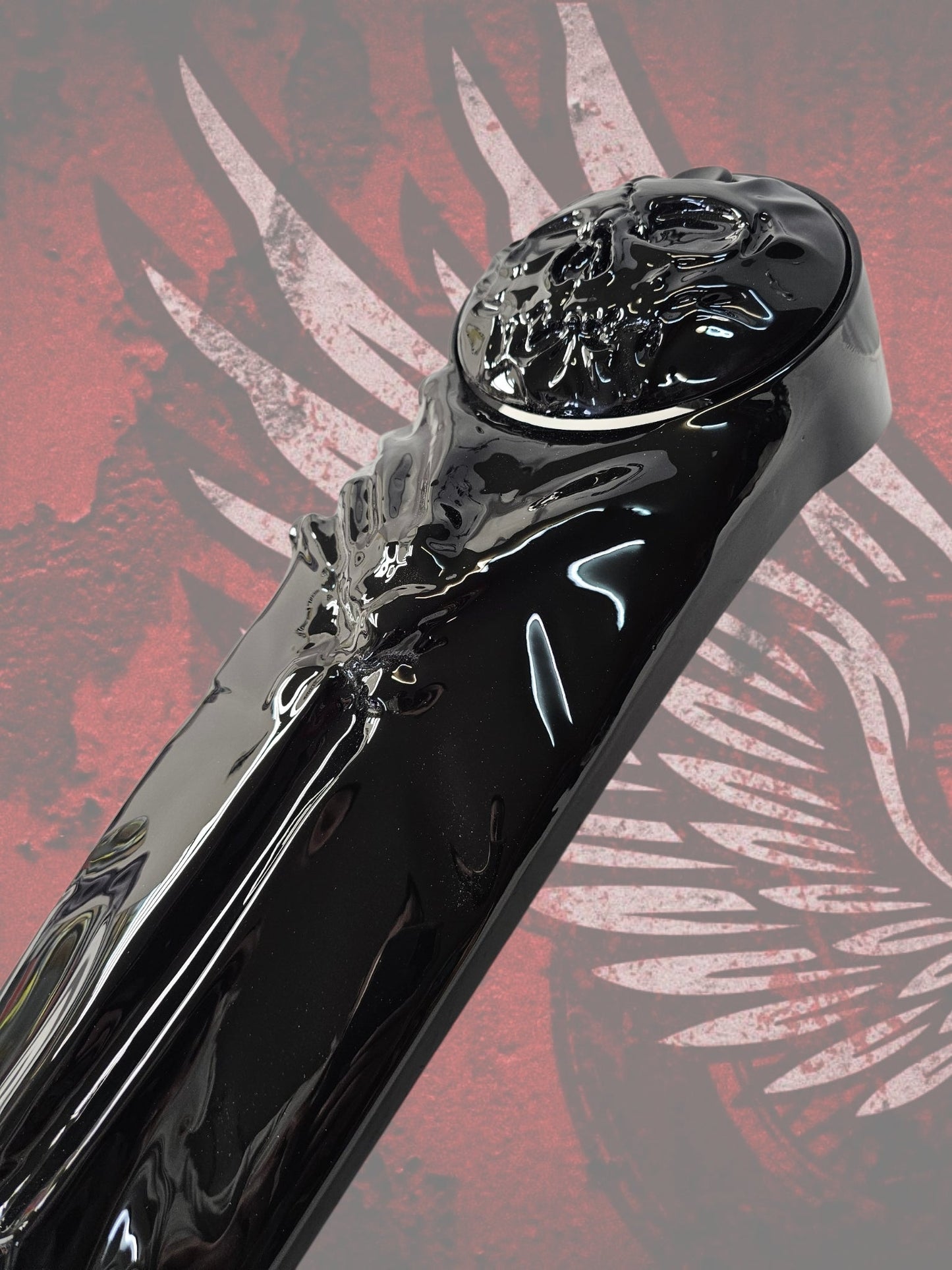Harley Davidson touring console with 3D skull theme