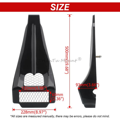 Fits For Harley Touring FLH Road King Electra Street Road Glide 1997-2013 Front Chin Spoiler Radiator Grill