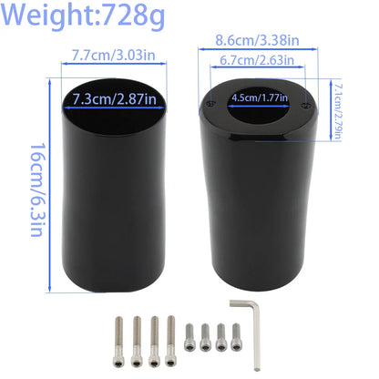 Motorcycle Front Fork Slider Protective Covers For Harley-Davidson 1200 Electra Glide FLH 15th Anniversary Fat Boy FLSTF 2005