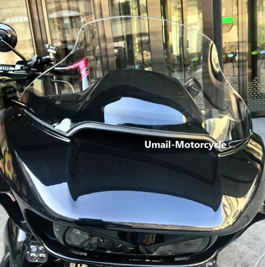 For Harley Touring Road Glide 2015-2023 2022 2021 Motorcycle PC Windshields Upper Windscreen Wind Deflector Fairing Cover