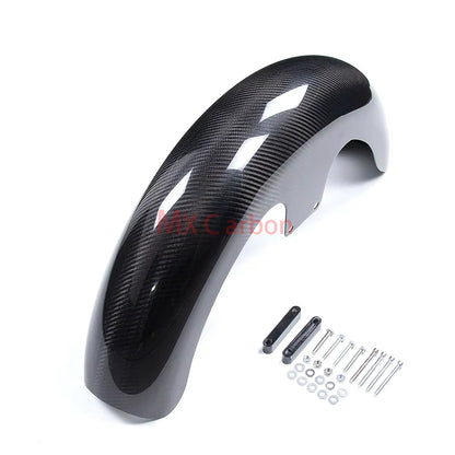For Harley Touring Models Road King Road Glide Street Glide CVO 19″21″23″Inch Dry Carbon Fiber Motorcycle Front Fender Fairing