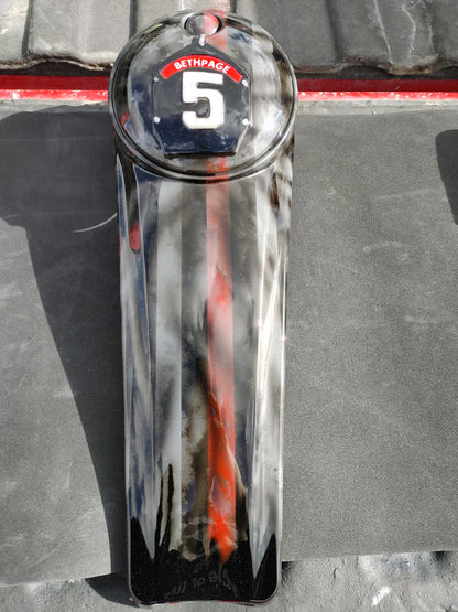 Harley firefighter themes American flag console