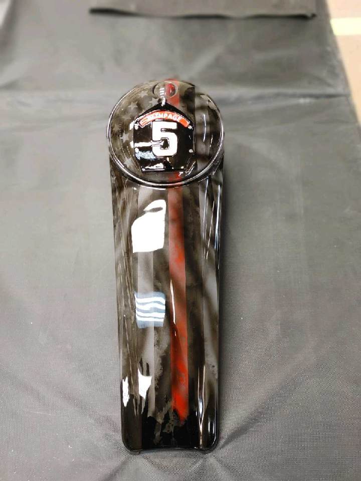Harley firefighter themes American flag console