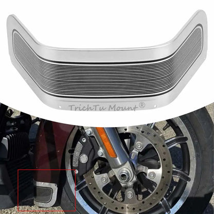 1 pc Motorcycle Front Fender Skirt Aluminum Alloy For Harley Touring Road King FLHR Street Electra Glide Ultra Classic 1980-13