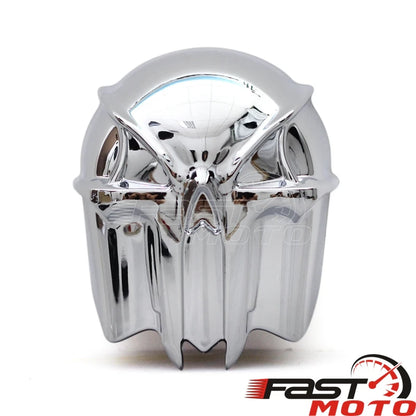 Motorcycle Skull Trumpet Horn Cover For Harley Touring Road King FLHR/I Street Glide Electra Glide FLHT Dyna Softail 1992-2013