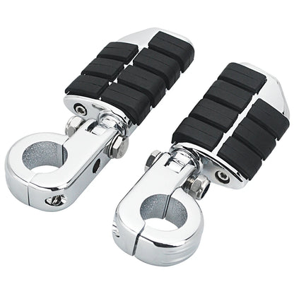1 1/4" Motorcycles Highway Crash Bar Foot pegs Rest Clamps Engine Guard Mounts For Harley Honda Yamaha Kawasaki Davidson Softail