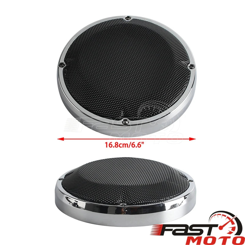 6.5" 6.5Inch Speaker Grill Cover Grille For Harley Touring Road King Electra Street Road Glide Ultra Classic FLHT FLTR 1983-2020