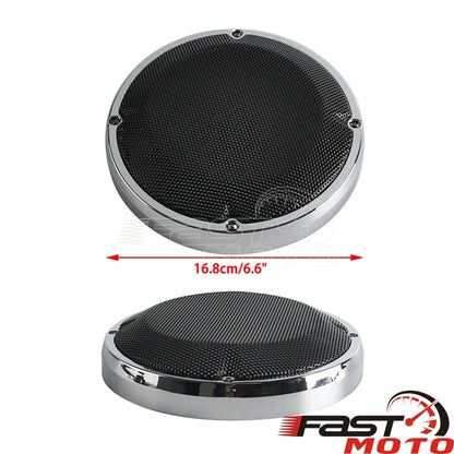 6.5" 6.5Inch Speaker Grill Cover Grille For Harley Touring Road King Electra Street Road Glide Ultra Classic FLHT FLTR 1983-2020