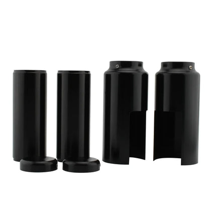 Aluminum Motorcycle CNC Black Full Fork Cover Fork Tubes Caps Set For Harley Softail Street Bob FXBB FXBBS 2018-2022 2023 2024