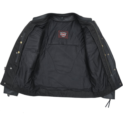 Raider Men's Motorcycle Leather Jacket