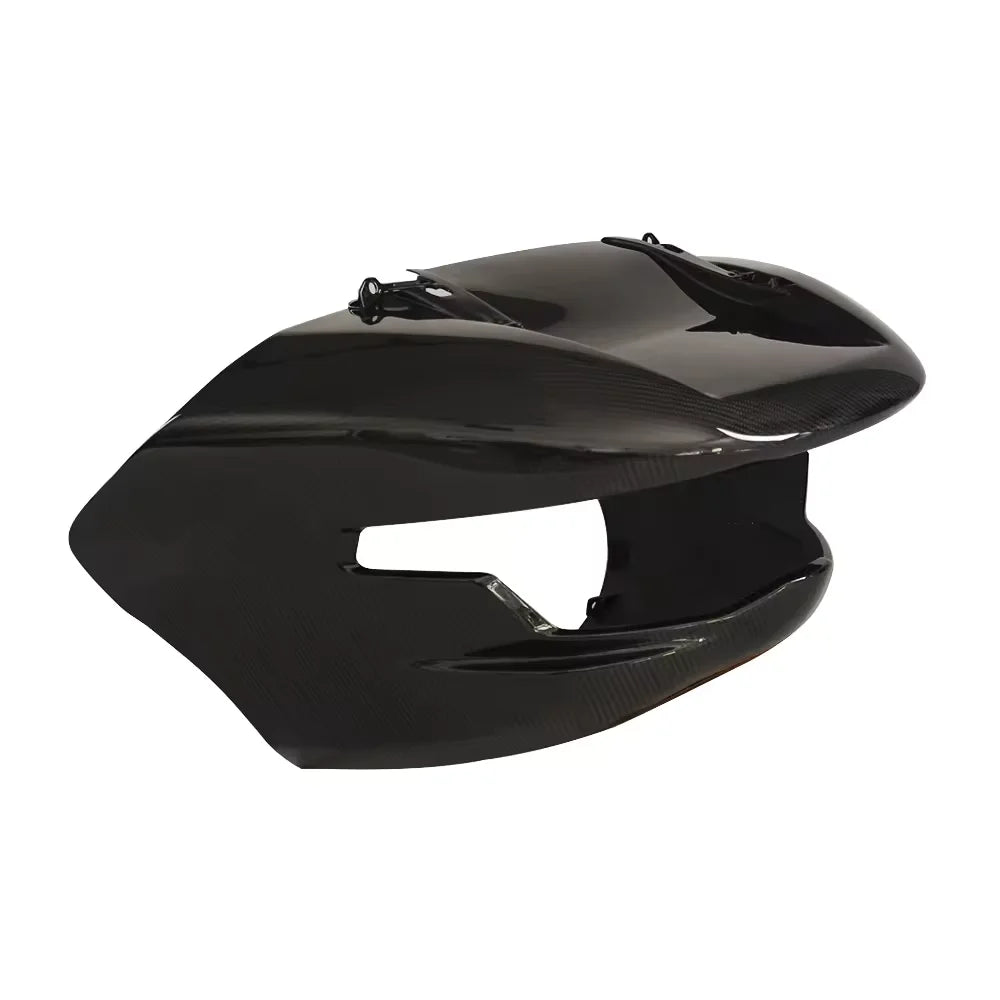 Black 3K Twill Glossy Carbon Fiber Under Cowl Spoiler Motorcycle Fairing for 2024-2025 Road Glide FLTRX