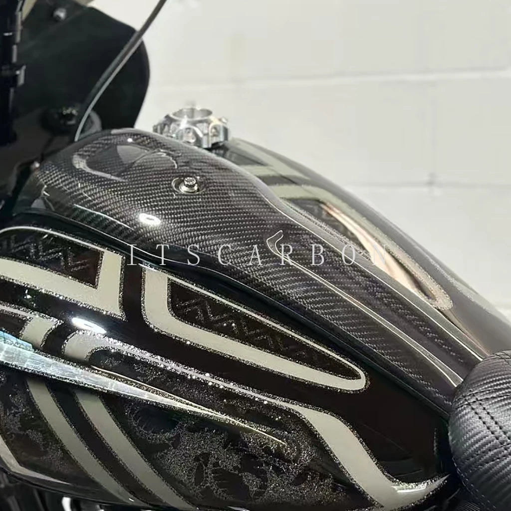 For Harley Low Rider Lowrider S 2022 2023 2024 2025 Real Dry Carbon Fiber Accessories Parts Fender Exhaust Cover Fairing Kits