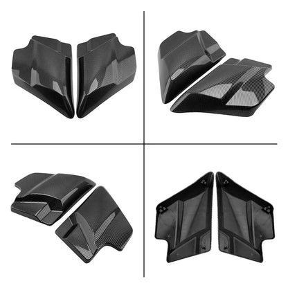 Motorcycle Accessories Side Battery Fairing Covers Panel Carbon Fiber For Harley Touring Electra Street Glide Road King 09-23