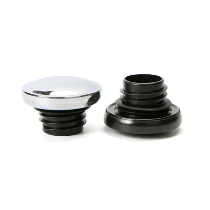 Motorcycle Vented Fuel Tank Cap Oil Fuel Gas Tank Cover For Harley Sportster 883 XL Dyna Softail Right-hand Thread Smooth Black