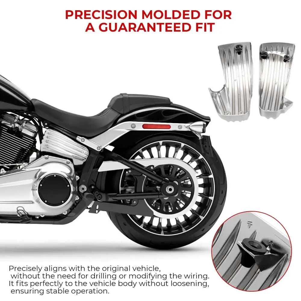 Motorcycle Battery Side Covers Panels For Harley Softail Fat Boy Heritage Classic Low Rider S/ST Fat Bob Breakout 2018-2024