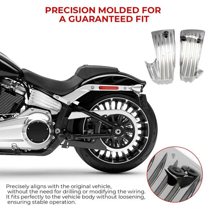 Motorcycle Battery Side Covers Panels For Harley Softail Fat Boy Heritage Classic Low Rider S/ST Fat Bob Breakout 2018-2024