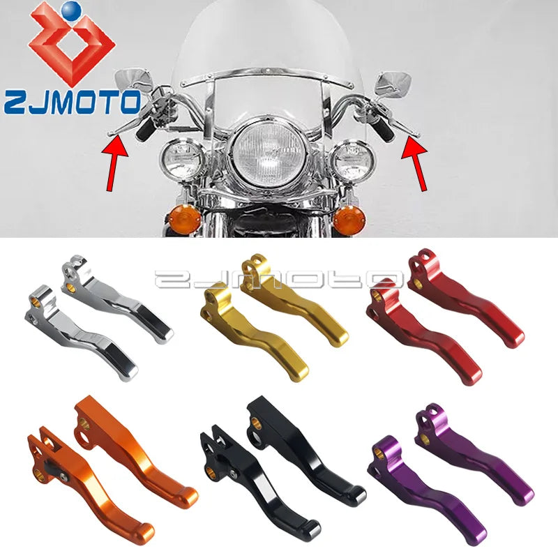 CNC Aluminum  Brake Lever Clutch Lever For Harley Softail Road King Electra Glide Low Rider Sportster Super Glide 1992-1995