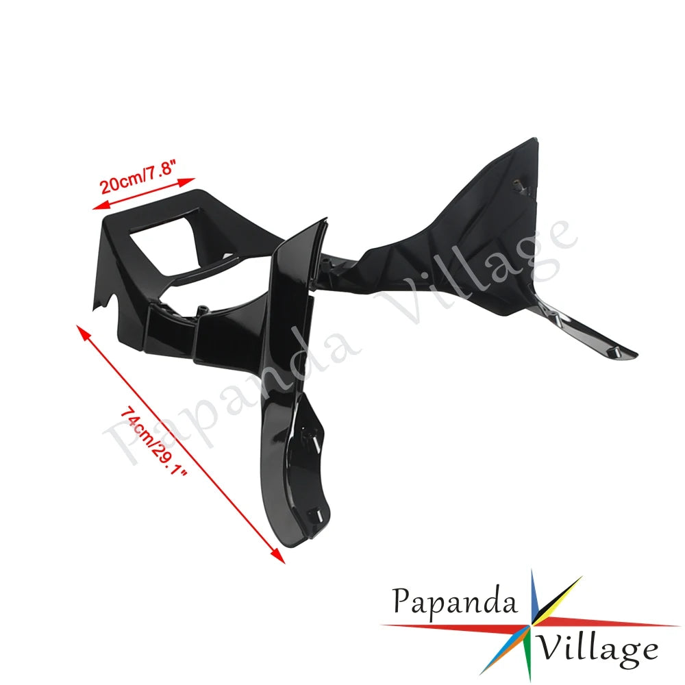 Motorcycle Side Fairing Spoiler Extended Chin Spoile Kit PPE+PA Plastic For Harley Touring Road Glide FLTRX FLTRXS 2017-2022