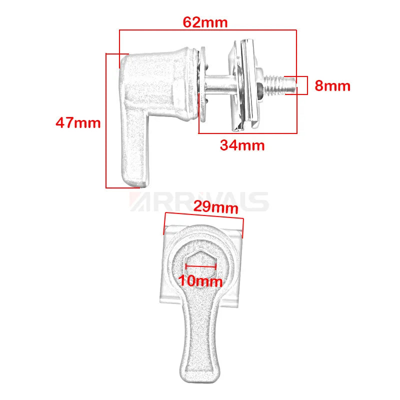 4-pack Motorcycle Saddlebag Lever Lock Bolts & Nuts Kit For Harley Touring Dyna CVO Road Glide Breakout Deluxe