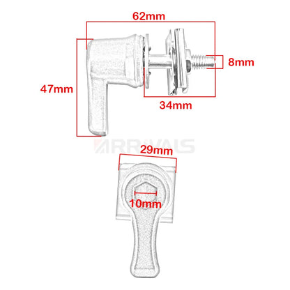 4-pack Motorcycle Saddlebag Lever Lock Bolts & Nuts Kit For Harley Touring Dyna CVO Road Glide Breakout Deluxe