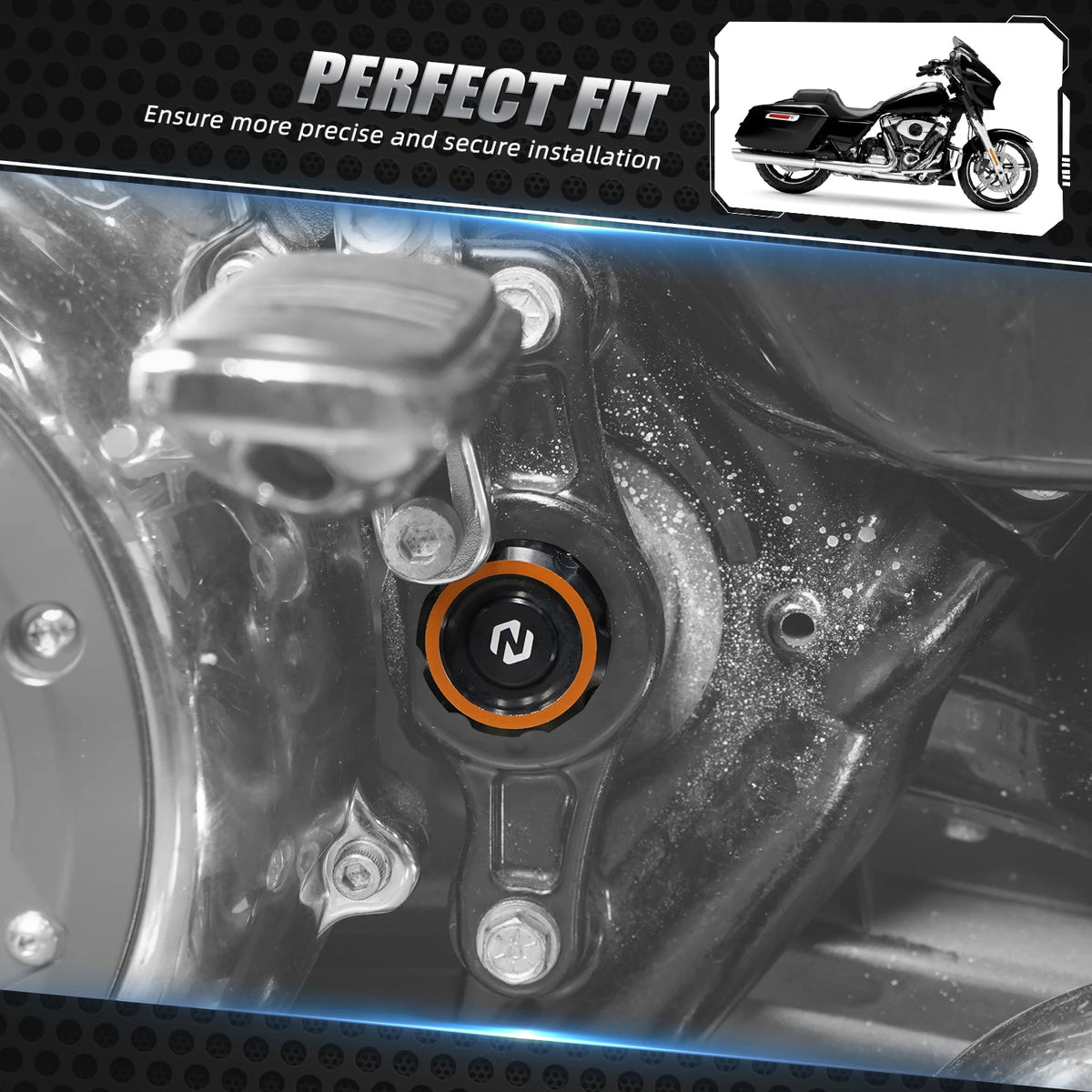 Frame Hole Plugs For Harley Road King Special FLHRXS Street Glide FLHX 2017-2024 Road Glide Special FLTRXS Ultra Limited FLHTK