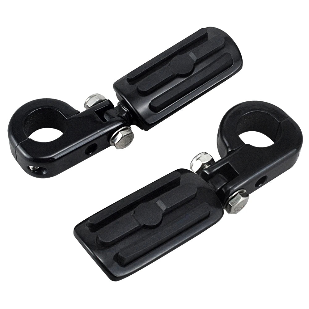 1 1/4" Motorcycles Highway Crash Bar Foot pegs Rest Clamps Engine Guard Mounts For Harley Honda Yamaha Kawasaki Davidson Softail
