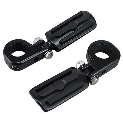 1 1/4" Motorcycles Highway Crash Bar Foot pegs Rest Clamps Engine Guard Mounts For Harley Honda Yamaha Kawasaki Davidson Softail