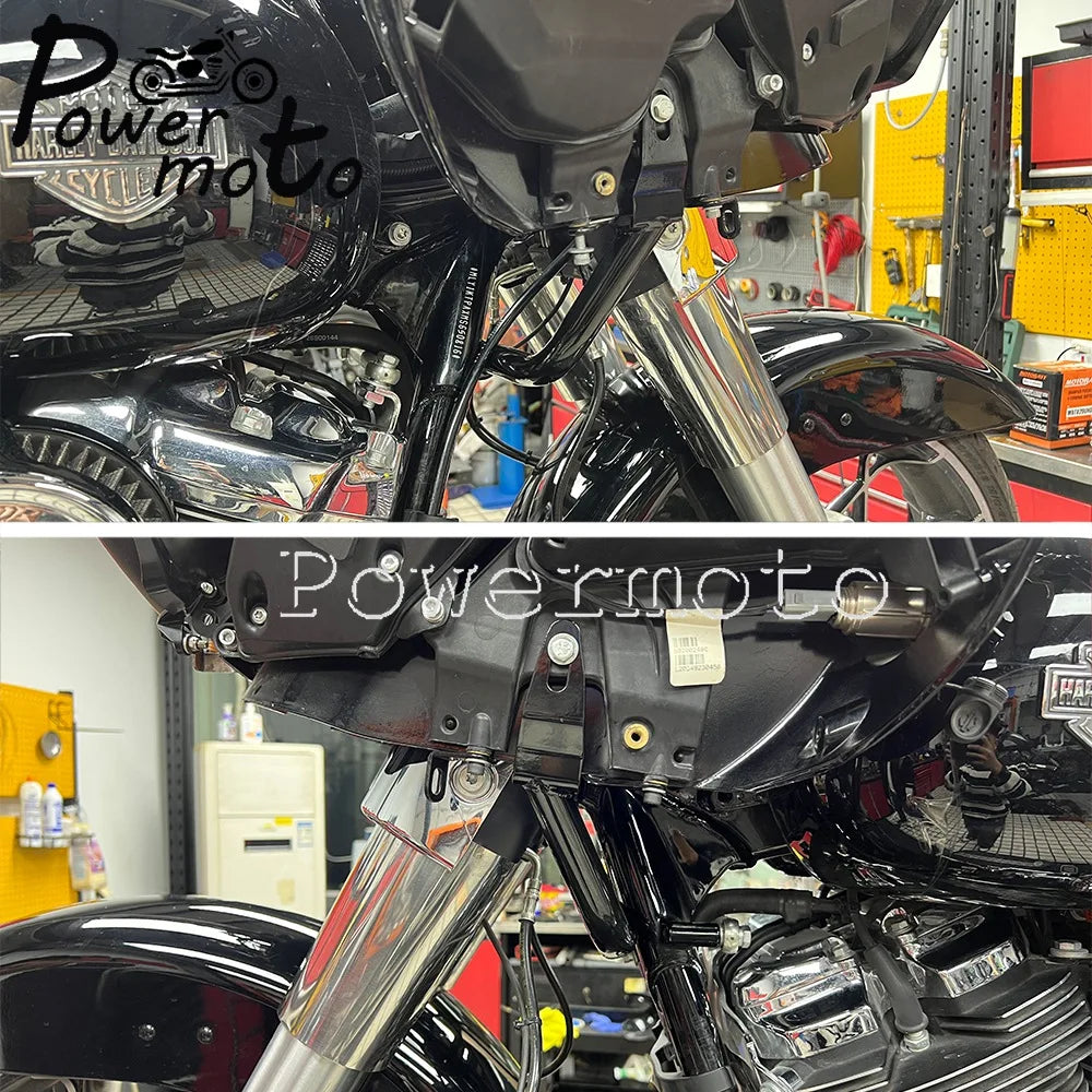 Motorcycle Engine Guard Fairing Support Bracket For Harley Touring Road Glide Special Ultra Limited CVO FLTRXS FLTRXST FLTRXSE