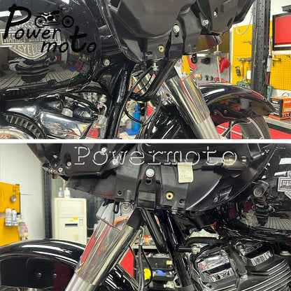 Motorcycle Engine Guard Fairing Support Bracket For Harley Touring Road Glide Special Ultra Limited CVO FLTRXS FLTRXST FLTRXSE